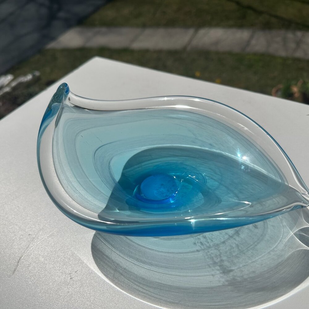 #6241 CRISTALLERIA TOSCANA GLASS CANDY DISH